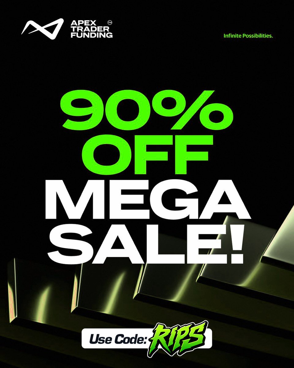 🚨 Apex 90% OFF is LIVE! 🚨

Tap in and use code RIPS
👉 bit.ly/ApexCoupons

This is the BEST deal Apex offers all year. Period.

✅ 90% OFF 1st Month
✅ 50% OFF Recurring
✅ One Day To Pass
✅ NO Consistency Rule
✅ $50 Resets

💰 $150K / $250K / $300K accounts marked down