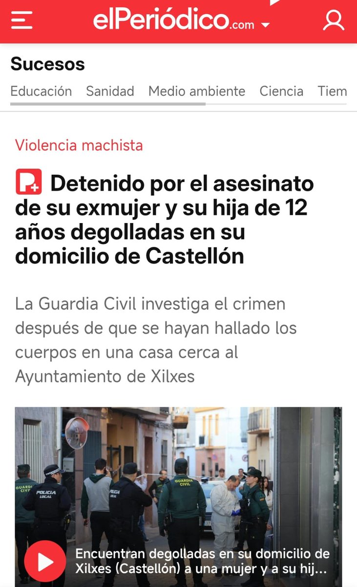 feministes_cat's tweet photo. 🚨🚨 Doble feminicidio en Xilxes (Castellón): una mujer de 47 años y su hija de 12 asesinadas en su propia casa.
🔴El asesino, marido/padre de las víctimas, y sobre el que pesaba orden de alejamiento, había salido recientemente de la cárcel.
‼️Es el segundo crimen machista en 24h en Castellón.
https://t.co/4Cq9LWBaZo
#HARTAS #TerrorismoMachista