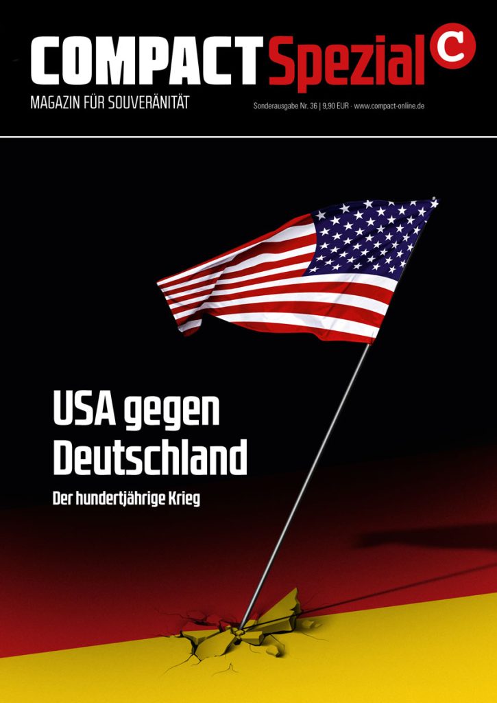 JurgenElsasser's tweet image. Nur bis HEUTE (Dienstag) 24 Uhr: #COMPACT beschenkt seine Kunden: Sie erhalten GRATIS unsere Spezial-Ausgabe „#USA gegen Deutschland – Der hundertjährige Krieg“ (im Wert von 9,90 Euro) – für jede Bestellung, die in unserem Online-Shop eingeht. Dieses Angebot gilt heute bis 24 Uhr
