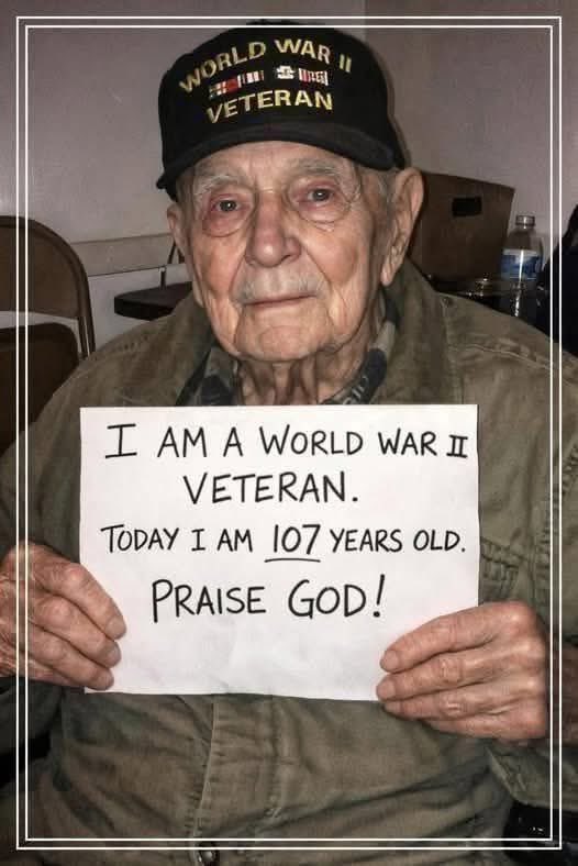 _nativeamerica's tweet photo. This man experienced history firsthand, not through pages but through life itself. A World War II veteran who lived through a world-changing era, turning 107 today.😍 https://t.co/Y0k0pL4MSK