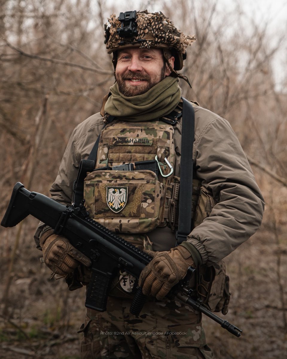 Senior Lieutenant with the call sign 'Irlandets' (meaning 'Irishman') has been defending Ukraine since 26 February 2022 – from the first days of Russia's full-scale invasion.

He began as a machine-gun unit commander in the 100th Territorial Defence Brigade. Since then, he has