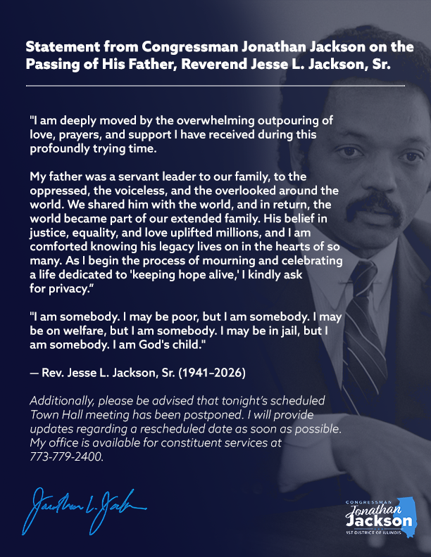 Rep. Jonathan L. Jackson tweet media