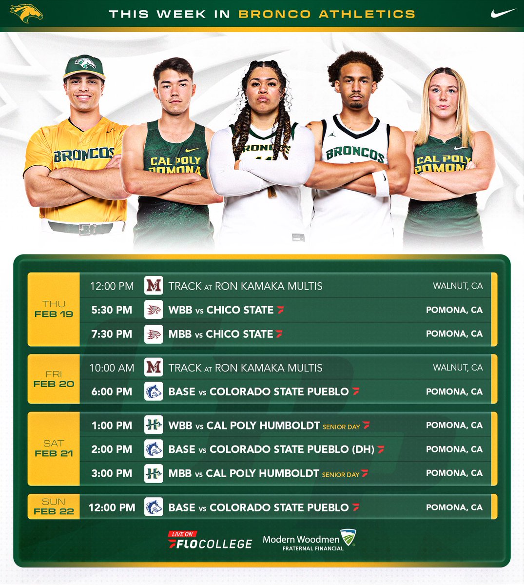 Cal Poly Pomona Broncos tweet media