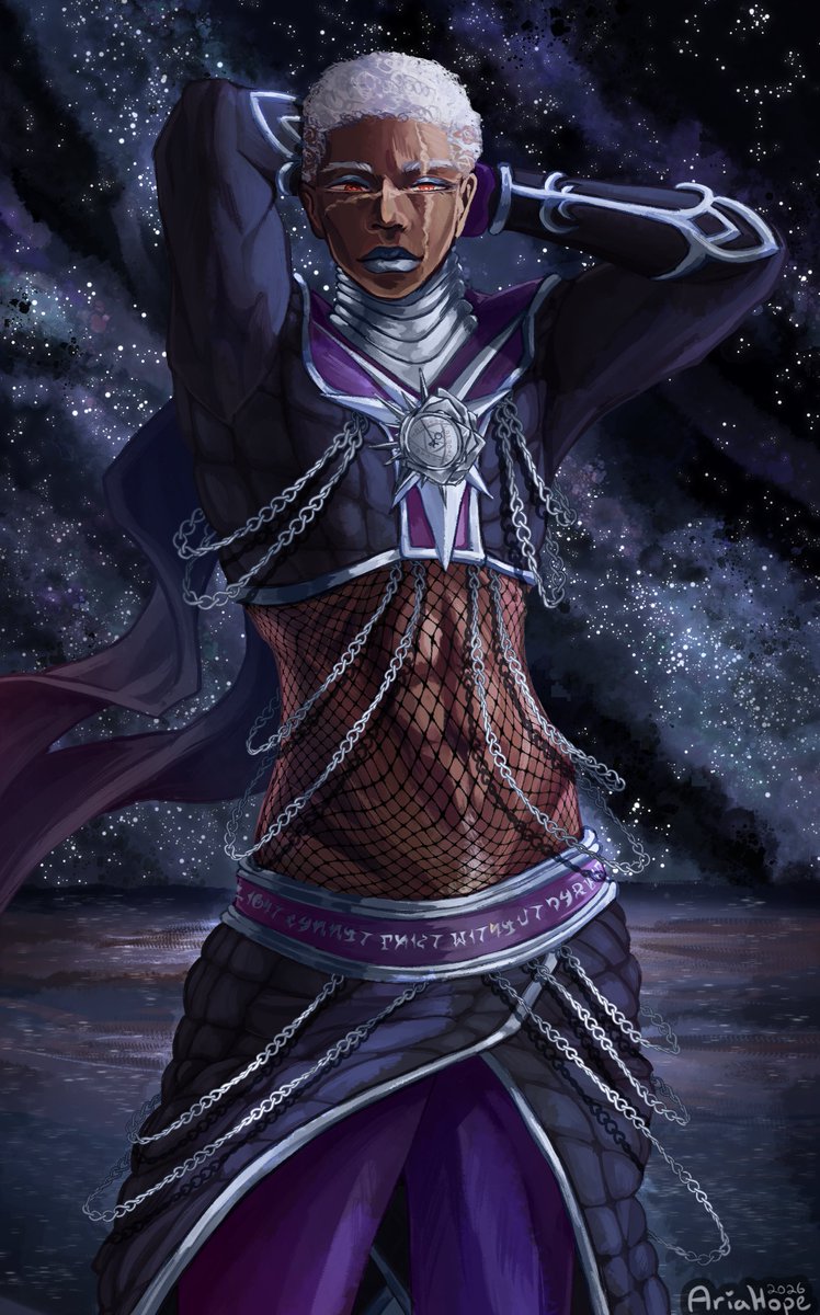 Almost forgot to post this lol, new outfit for Rose, now with color changing features so he can pretend hes not a sage

Speedpaint - youtu.be/sPO45H0UBVs?si…