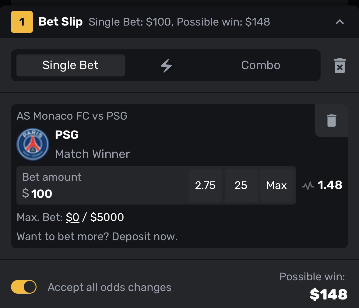 {menace.com/?ref=KJ3SKH3YS…}

PSG got me

🚨News Guys🚨

Use { ТТ100 } promo code to get 100% for first deposit (up to $100)