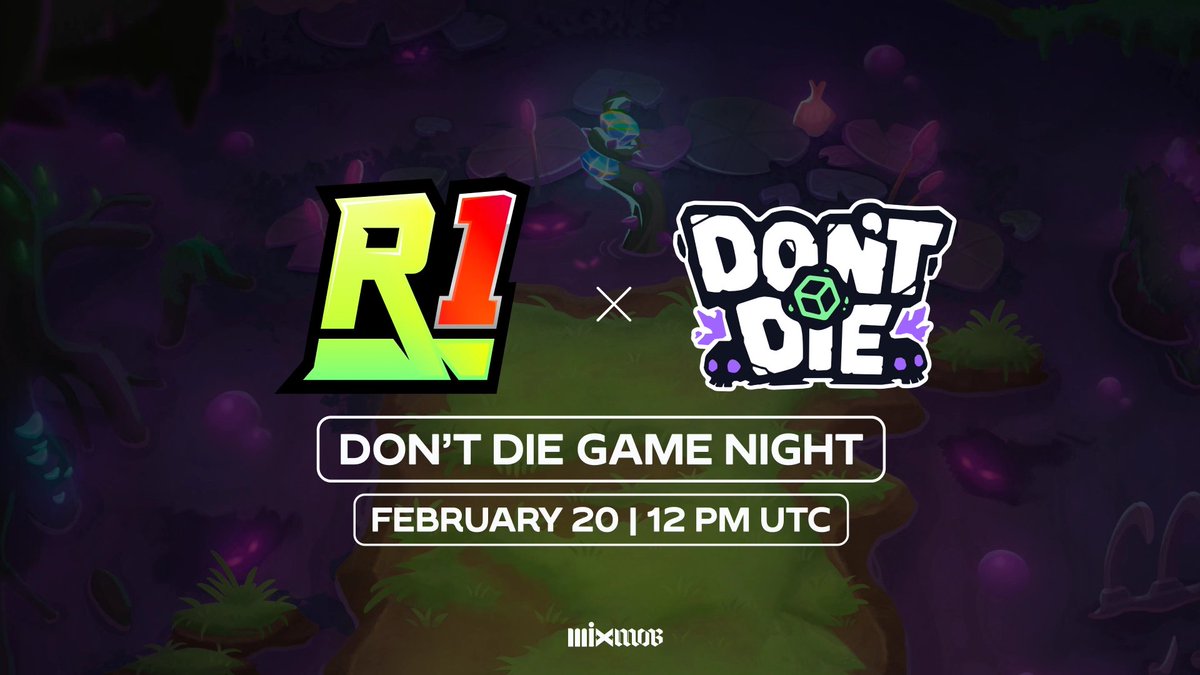 <a href="/dontdiegame/">Don't Die (✖️,🎲)🔺</a> x <a href="/MixMobRacer1/">MixMob: Racer 1</a> Gamenight’s only rule: 

Don’t Die. $150 in NFTs on the line.  

Think you’ve got it? Let’s see who survives. 😈