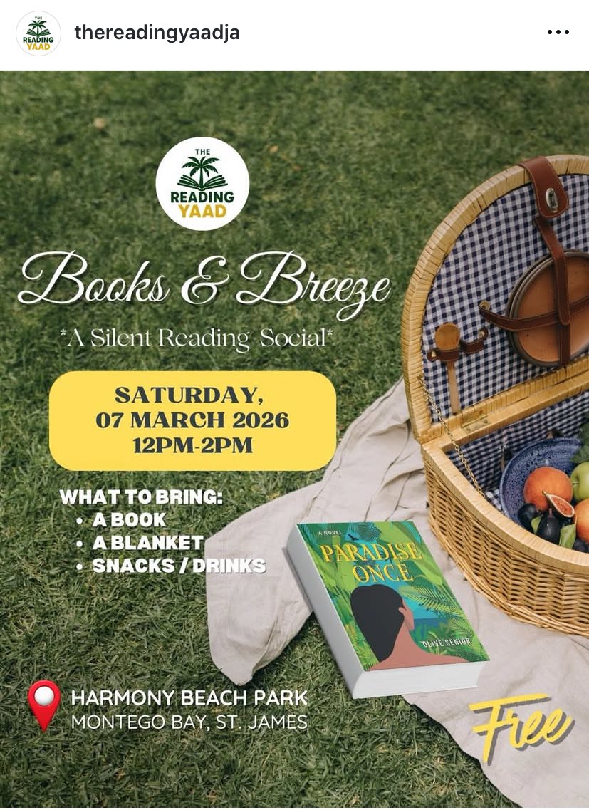 OliviaSinJa's tweet photo. Folks. I have great news!! 
There is a silent reading event being hosted in Montego Bay!!

March 7th 2026 at Noon. Hosted at Harmony Beach Park. 

Follow them 

https://t.co/VnWbD5Go84 https://t.co/nRYWZxr3RM