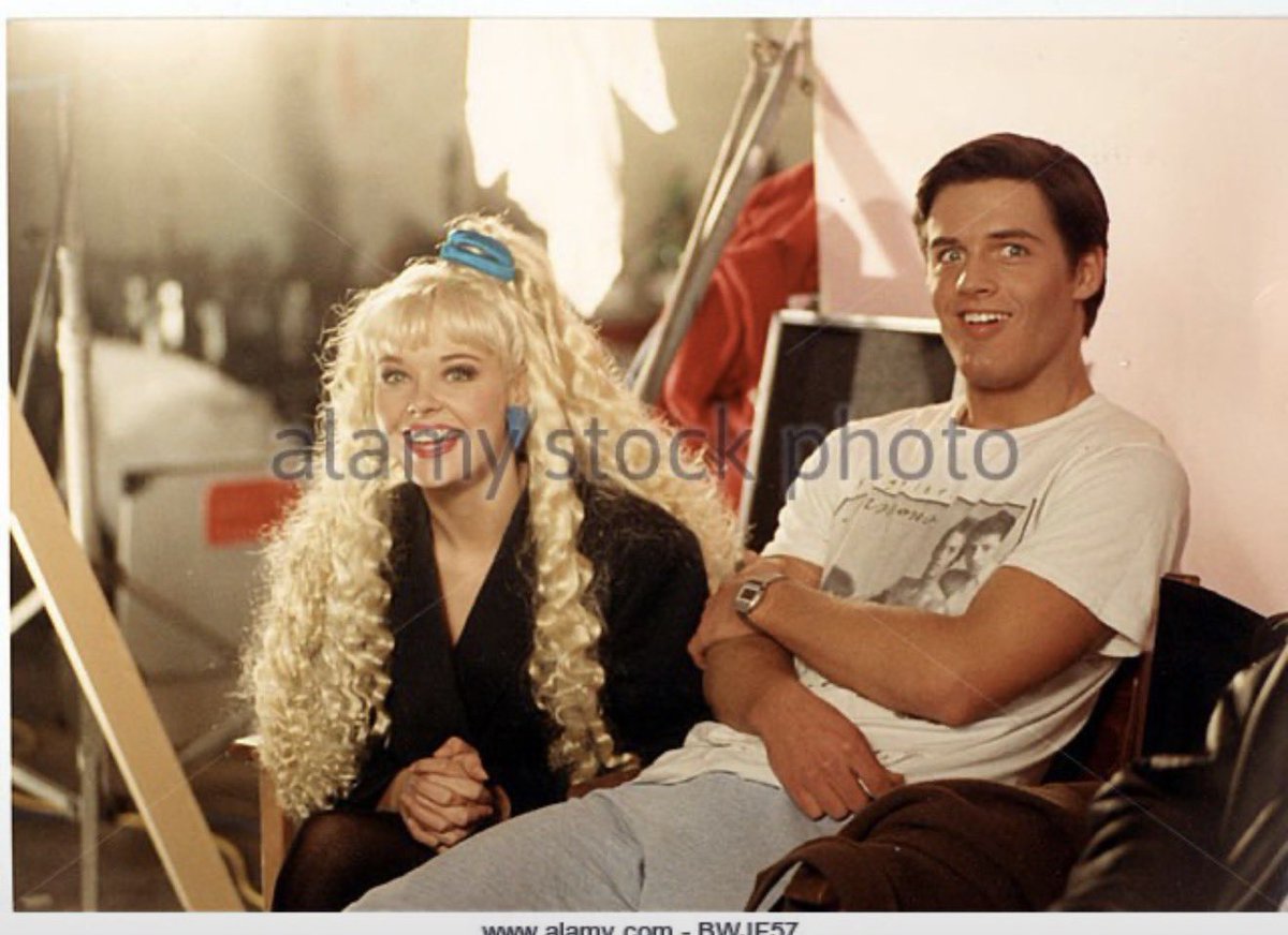bolohna17622's tweet photo. The action man and Sindy press shoot is probably my favorite which is Sindy portrayed by Barbara Snellenburg 
The Sindy and Paul bts photo features Sindy portrayed by Kate Burt and Paul portrayed by a man named Dan Travers https://t.co/9LMTYmhDat