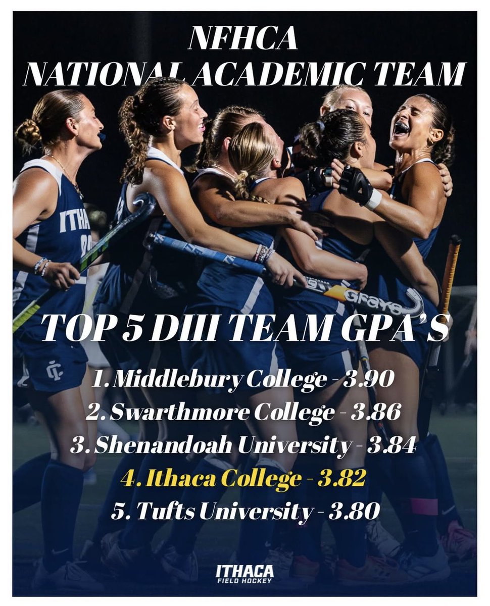 Built Different. One of the top GPA’s in DIII field hockey‼️ 

#GoBombers