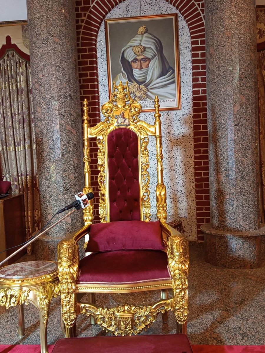Imranmuhdz's tweet photo. From the Palace of the Shehu of Borno: Now, His Highness, the Shehu of Borno, is set to officially announce the sighting of the Ramadan moon. https://t.co/knP4wrlA85