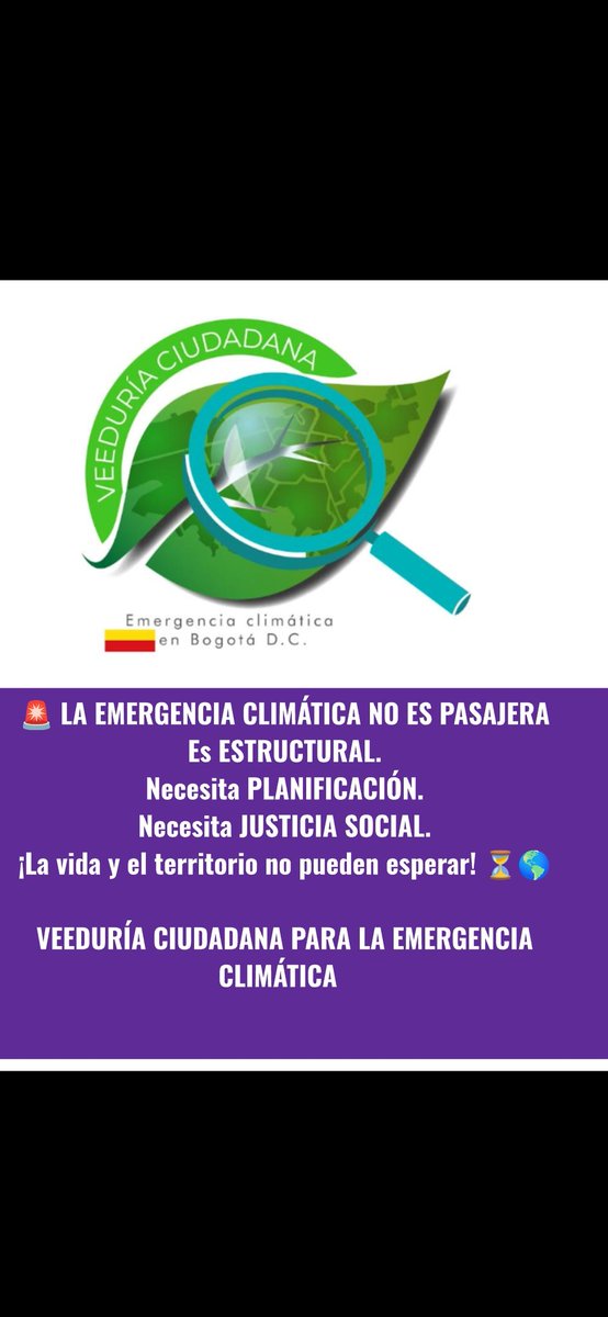 Veeduría Emergencia Climática Bogotá D.C. tweet media