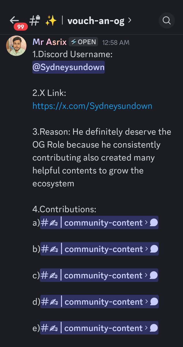 mrasrix's tweet image. My first nomination for @OpenGradient OG Role 🫡

I am very happy to help others 

I have nominated @Sydneysundown hope he will get it soon 

Want nomination?

Send me your contents ✅

gOpengradient 🔥