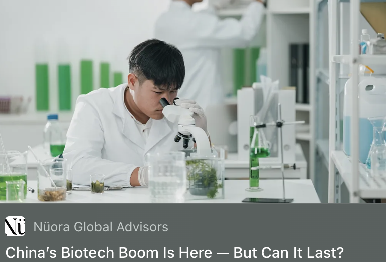 joannachiu's tweet photo. @nuoraglobal @shtweet Thank you to @wstv_lizzi  and Huiyan Li for authoring our latest Substack newsletter on China’s biotech boom — a sharp, timely analysis on risks and opportunities for domestic and global companies.

🔗https://t.co/jexHH7CSJI https://t.co/1trUi4sNUh