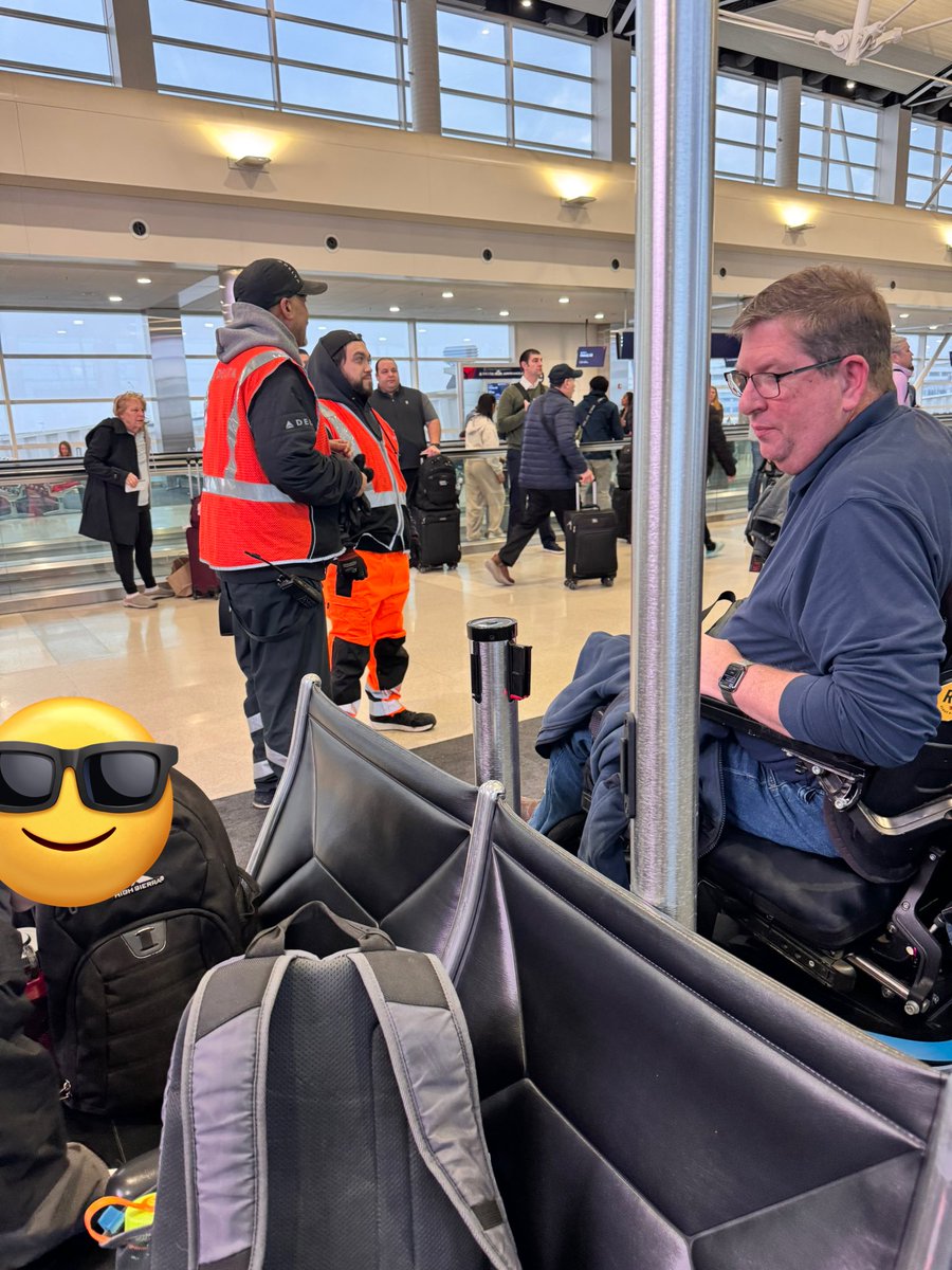 Thank you <a href="/Delta/">Delta</a> for taking such care with my husband’s wheelchair today at DTW The White Glove team did great, and they worked with him to figure out how to get the chair onto the aircraft without putting it on its side. Even better, it was ready at gate side <a href="/flyLAXairport/">LAX Airport</a>