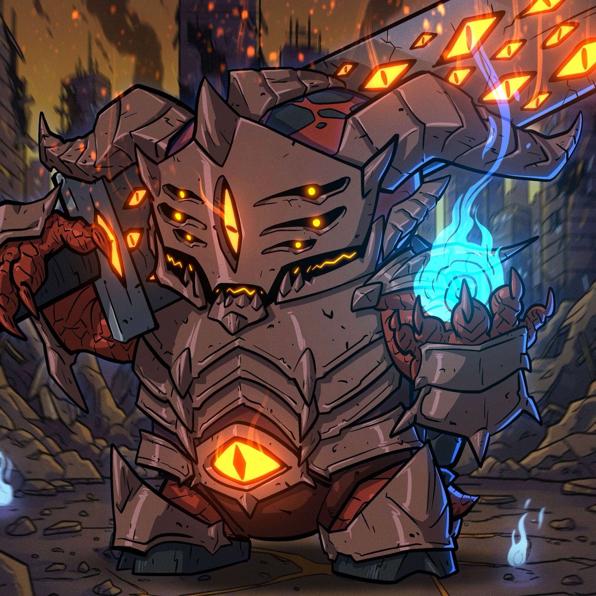 TimelessTurts's tweet image. 🐢🎁GIVEAWAY TIME 🎁🐢

300 HBARS to the winner! Drawn on mint day, 2/22! 💯

1⃣ Like
2⃣ Follow
3⃣ Repost
4⃣ Tag 3 friends ready for war. 😏

5 DAYS UNTIL MINT! 🔥

The sky turns crimson. The ground trembles.
One Legendary Turt marches forward… untouched by fear.

Some collect