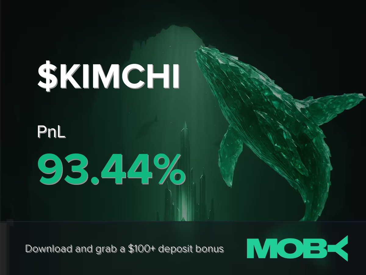 Win Alert 📈

A trader on Moby Mobile just closed a position of $KIMCHI with a PnL of +93.44%.

$KIMCHI has been trending on Moby since $208.14K MC. Currently sitting at $1.73M MC.