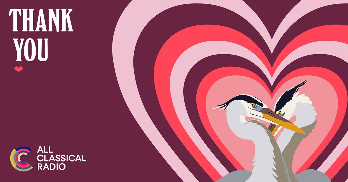 AllClassicalPDX's tweet photo. Thanks to everyone who chose #AllClassicalRadio as your Valentine, during our Lovefest Fundraiser! Your support makes our hearts sing with gratitude. 💗

Your donation at any time, in any amount, makes a big difference. It’s never too late to give at https://t.co/3XUszU1WaG. https://t.co/xh8u8L8kS3