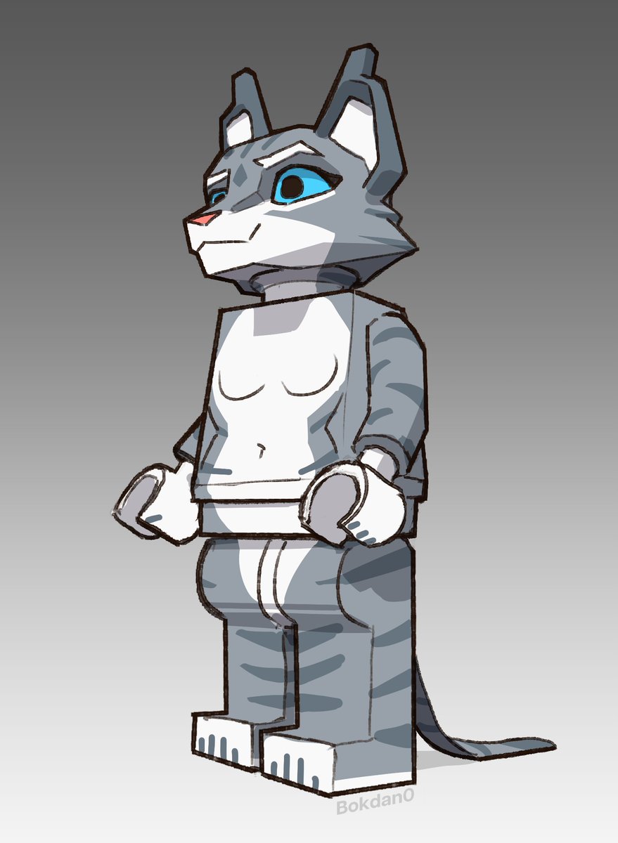 A friend saw my lego lizard and wanted their cat as lego as well. 
Funniest comm ever xD
1/2