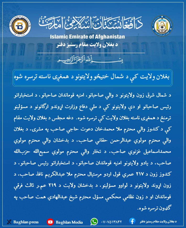 بغلان غږ • Baghlan Voice tweet media