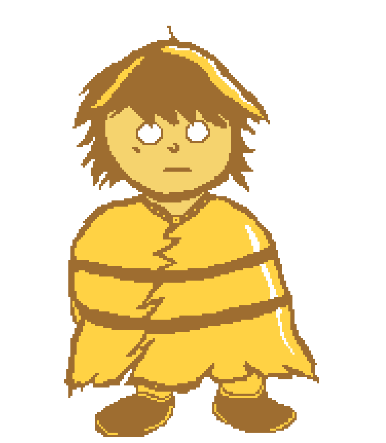 hazemaster07's tweet photo. monster kid <-> frisk swap

give me suggestions for other swaps or names for this guy
#underswap #undertale https://t.co/AuRKYpx1r2