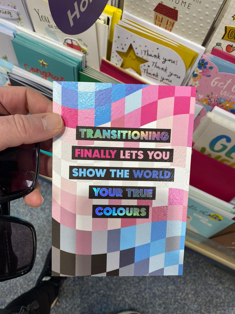 Hey thanks Janet, I'll get the word around that trans allies can send cards to their newly transitioning friends &amp; family to show their support.
Sorry you're so fucked in the head you think people supporting their friends is bad.