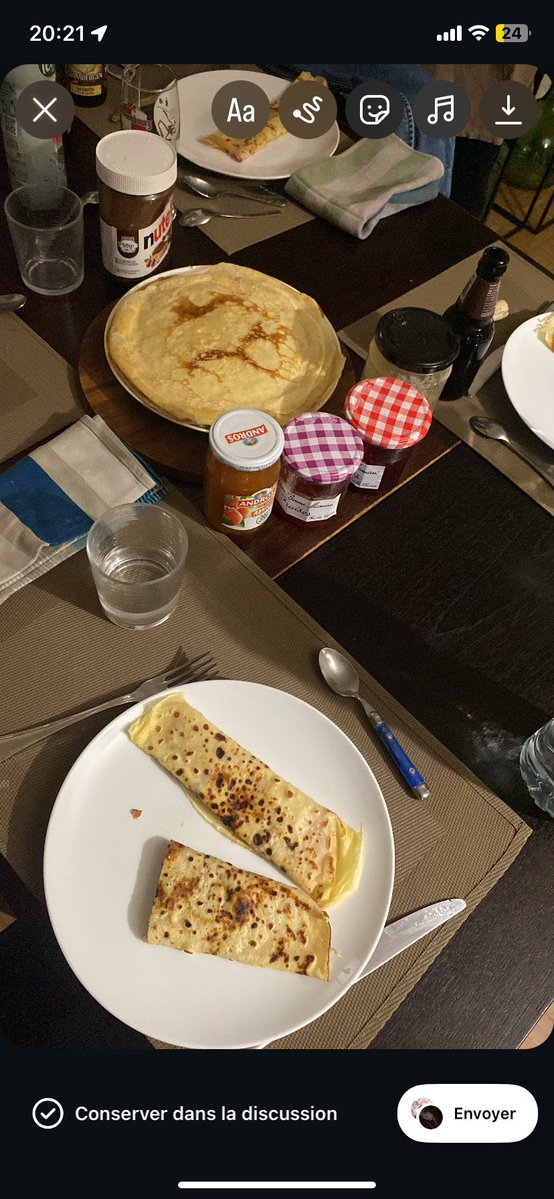 j’espère que vous mangez des crêpes