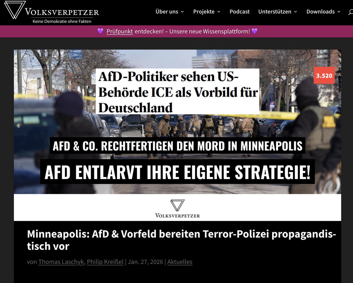 Hervorragend gealtert: Vor nicht einmal einem Monat ließ sich Anne Gellinek (Leiterin der ZDF-Hauptredaktion Aktuelles, die die Redaktionen »heute« und »heute-journal« verantwortet) vom »Volksverpetzer«-Chef Thomas Laschyk beraten. Der Besuch fand in Mainz-Lerchenberg statt, also