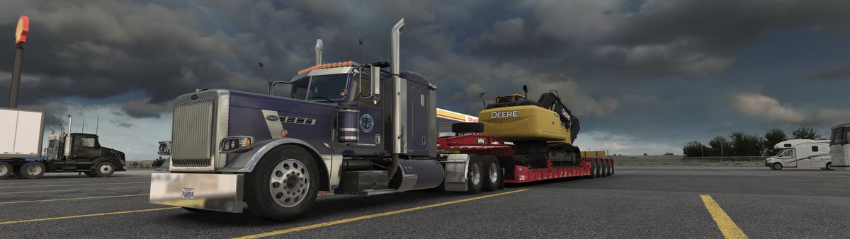 ATS, v1.57, Colorado, Pizzter Modding 389, Pizzter Rogers Flatbed Freight, Snowymoon Lighting Improvements 2.035.19,  Ultimate Graphics Mod,  Simuverse Nostalgia Reshade, Jaspers American Wheels Pack,  Ultra Settings, 400% Scaling, RTX 5090, Core Ultra 9 285k