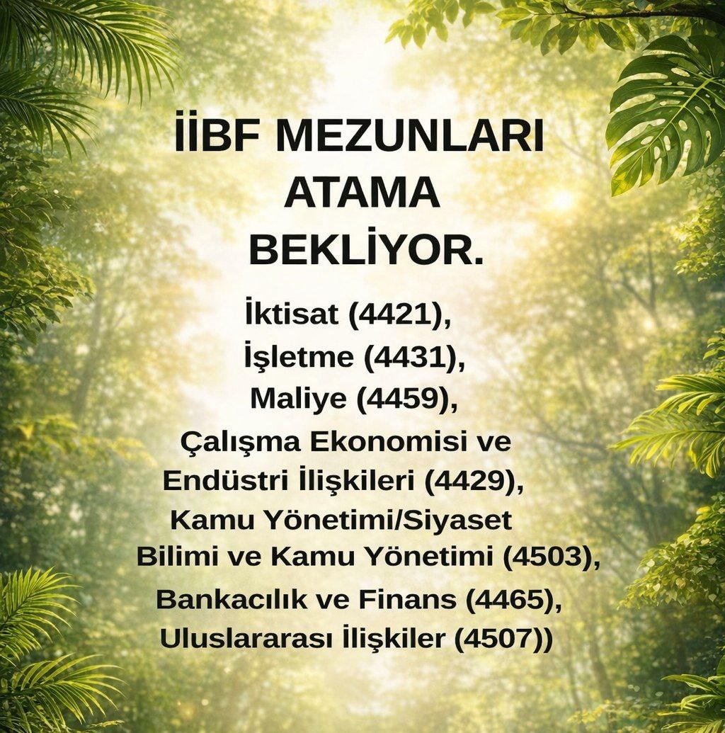 <a href="/mustafakoctr06/">Mustafa KOÇ</a> İİBF mezunları GSB bünyesinde çalışmak, üretmek ve sorumluluk almak istiyor. Büro Personeli, Memur, YYP ve Gençlik Çalışanı kadrolarında bizler de varız demek istiyoruz.
<a href="/mustafakoctr06/">Mustafa KOÇ</a> <a href="/eminogluenes/">Dr. Enes Eminoğlu</a> <a href="/aliozdemirgsb/">Ali ÖZDEMİR 🇹🇷</a> <a href="/enes_efendioglu/">Dr. Enes Efendioğlu</a> <a href="/recepalier/">Recep Ali ER</a> <a href="/OA_BAK/">Dr. Osman Aşkın Bak</a>