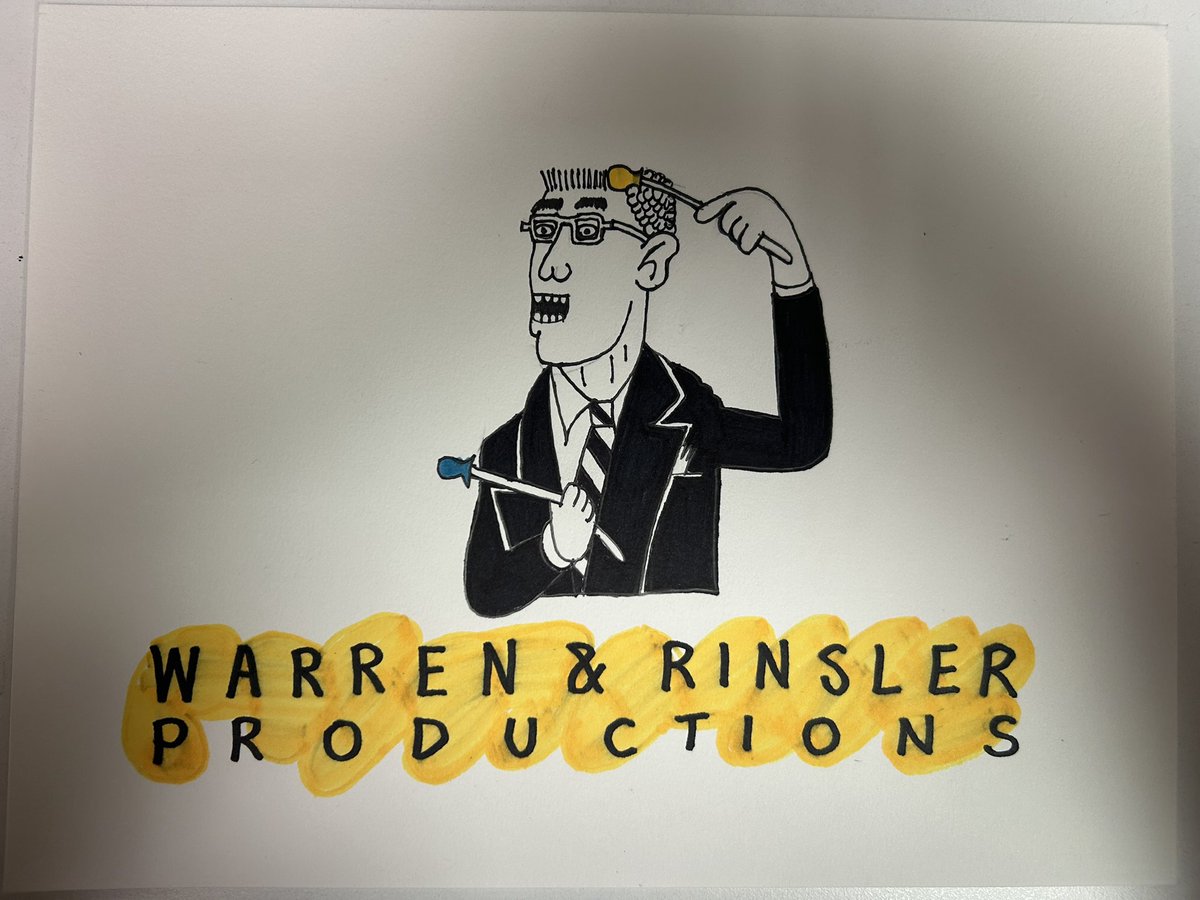 recordstuff89's tweet photo. This was a production company logo for Marc Warren and Dennis Rinsler. https://t.co/B72Lgvjybn