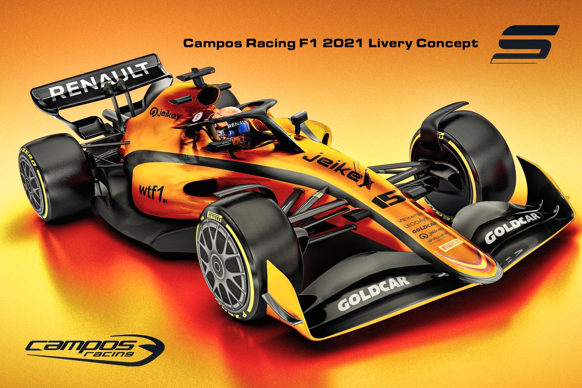 F1_AlmostMoves's tweet image. Campos planned to have another crack at F1 in either 2021 or '22, with a driver pairing of Pascal Wehrlein and Alex Palou.
Design credit: @SeviGraphics 

See details below⬇️⬇️
#F1 #Formula1