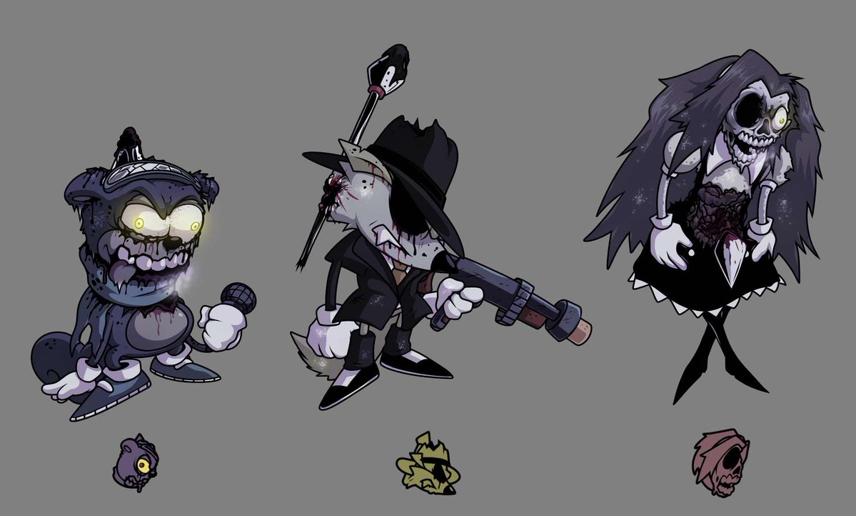 Oh dear… The group has begun to clash! 

I suppose you could say it’s a… soul clash………

#fridaynightfunkin #Dsidesredux #sonicexe #fnf #BrianGriffinPlush