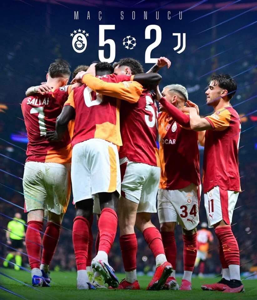 Tebrikler…..
GALATASARAY 👏👏