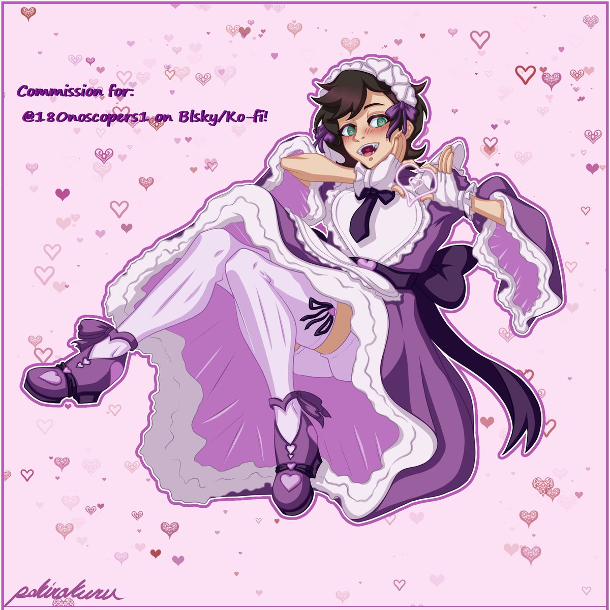 Valentine's Day YCH commission for 180noscopers1 on Blsky/Ko-Fi of their OC June! 
♡
I had so much fun working on this piece! I love how the colors turned out. Tysm for commissioning me!
♡
♡
#VGenOpen #Koficomm #ychcommission #VArtist
