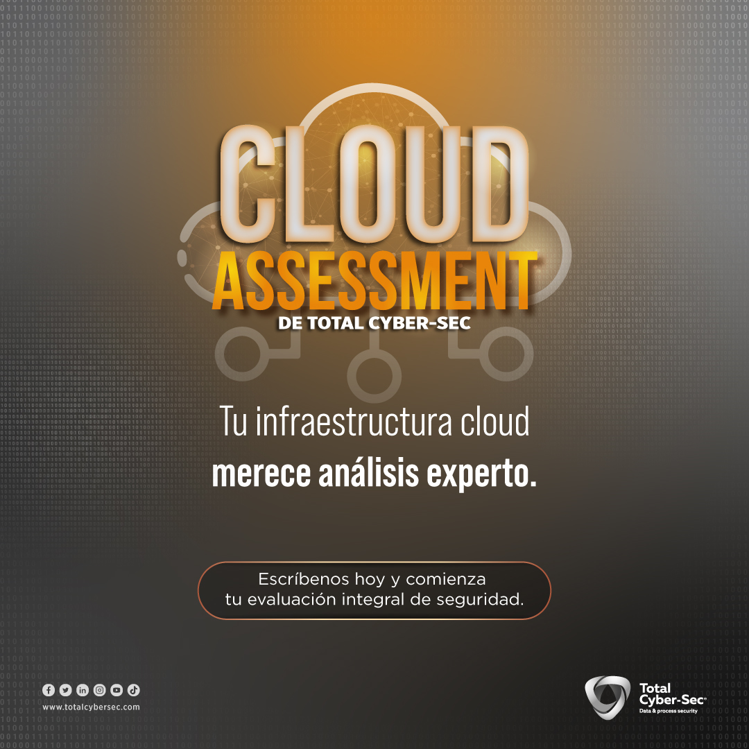 totalcybersec's tweet image. 🔒 La complejidad de la #Nube no es excusa para la negligencia de #Seguridad. ☁️ 
Cloud Assessment simplifica esa complejidad en acciones claras. 🤓 
Transforma el caos en orden. Solicita tu evaluación ahora y obtén tu roadmap personalizado de protección. 🔥