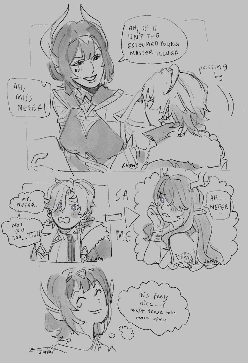 chaandnilo's tweet photo. the hyperborea eyes moe (aka why i think nefer likes teasing illuga) https://t.co/l6modeNoZI
