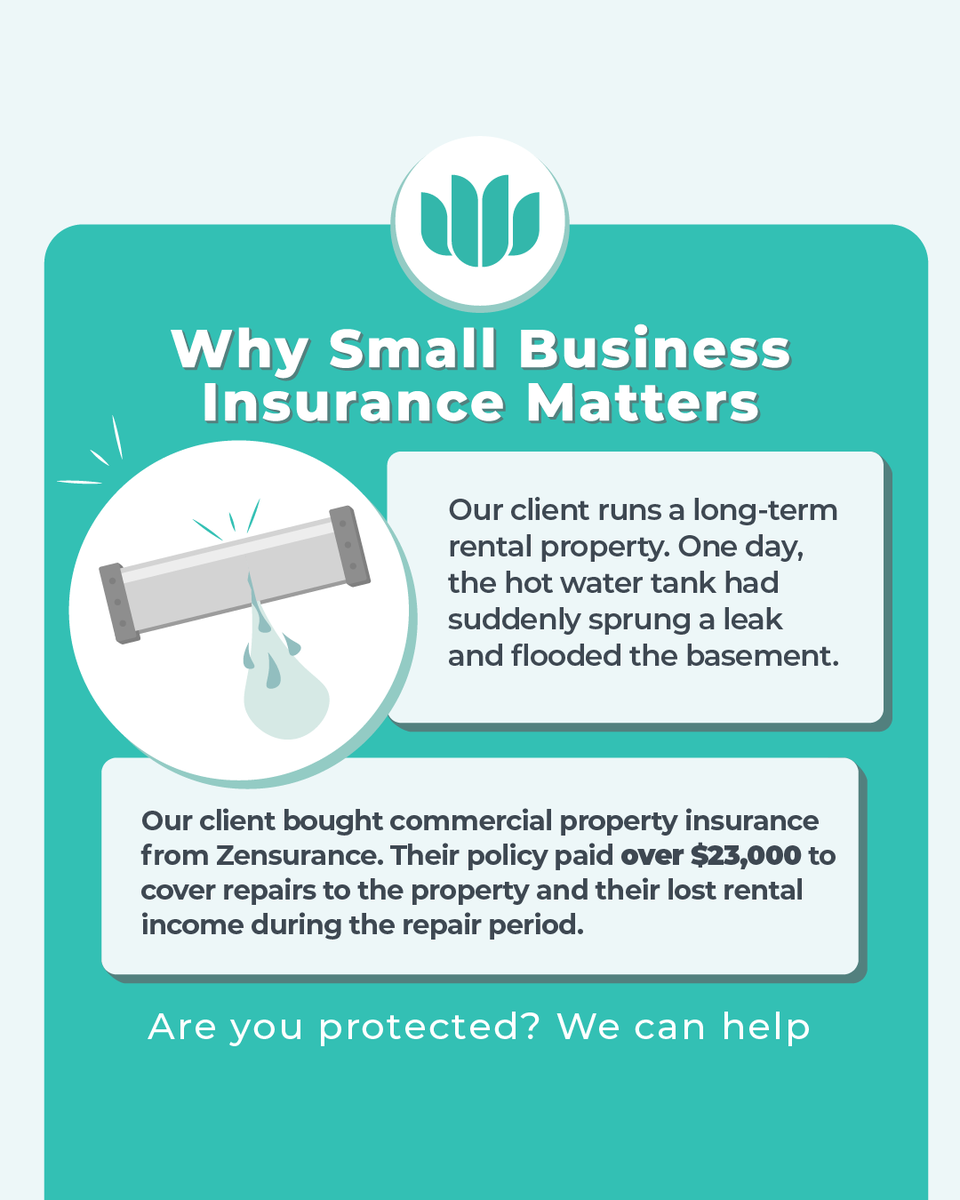 zensurance's tweet image. Business insurance helps your small business or rental property recover fast without crushing your finances 💥

Would your small biz be covered if something happened tomorrow?

Get a #FreeQuote!

👉 ow.ly/I90Q50YgZN7 🛡️

#SmallBizTips #SmallBusinessCanada #BusinessInsurance