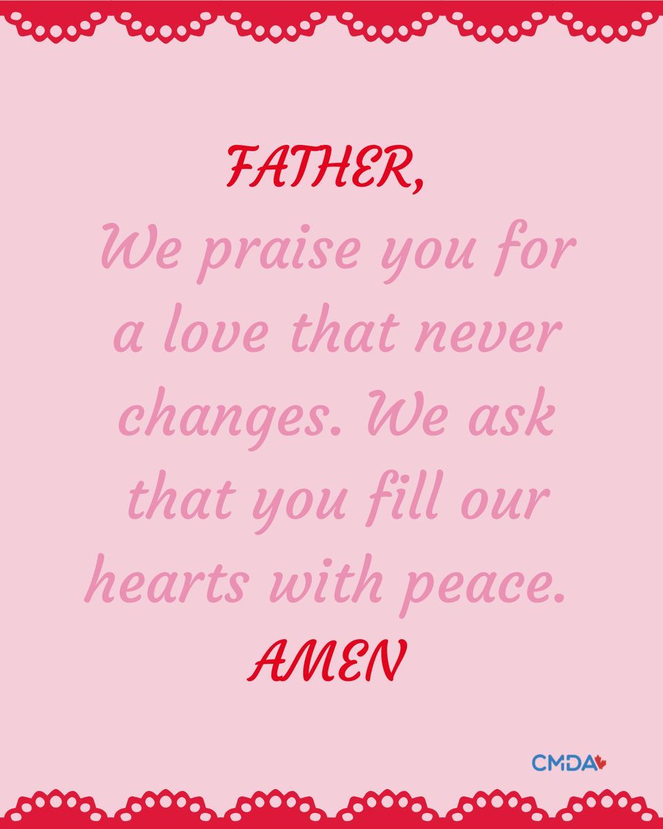 If you or someone you know needs prayer, email us at prayer@cmdacanada.org