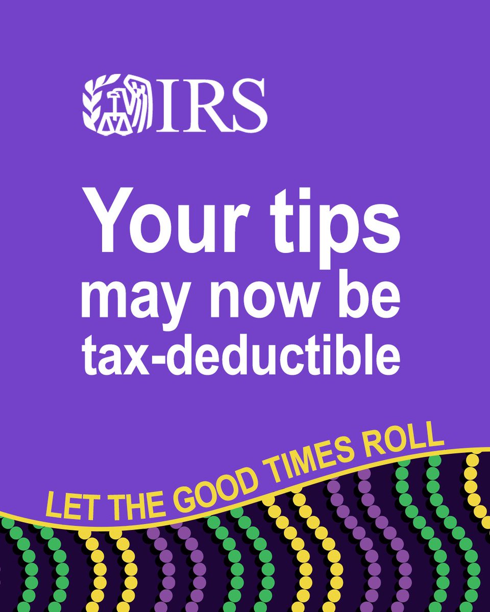 IRSnews's tweet image. Have ‘no tax on tips’ questions? #IRS has useful information on the new One, Big, Beautiful Bill provisions, including eligibility and guidance. IRS.gov/OBBB