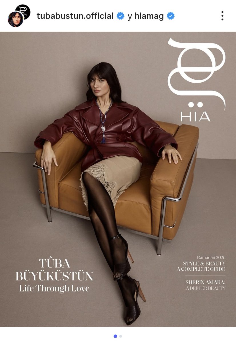 Me encanta la calidad de los reportajes de Tuba: con clase y elegantes 👏👏. Ella siempre luce espléndida porque es una mujer hermosa y sensual, sobra decirlo. Y con joyas de <a href="/Cartier/">Cartier</a> 😍🔥 <a href="/hiamag/">مجلة هي</a>
#TubaBüyüküstün ❤️