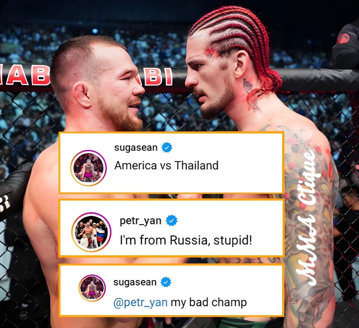 MrTestoestrogen's tweet image. Where did Sean O’Malley get Thailand from? 😂