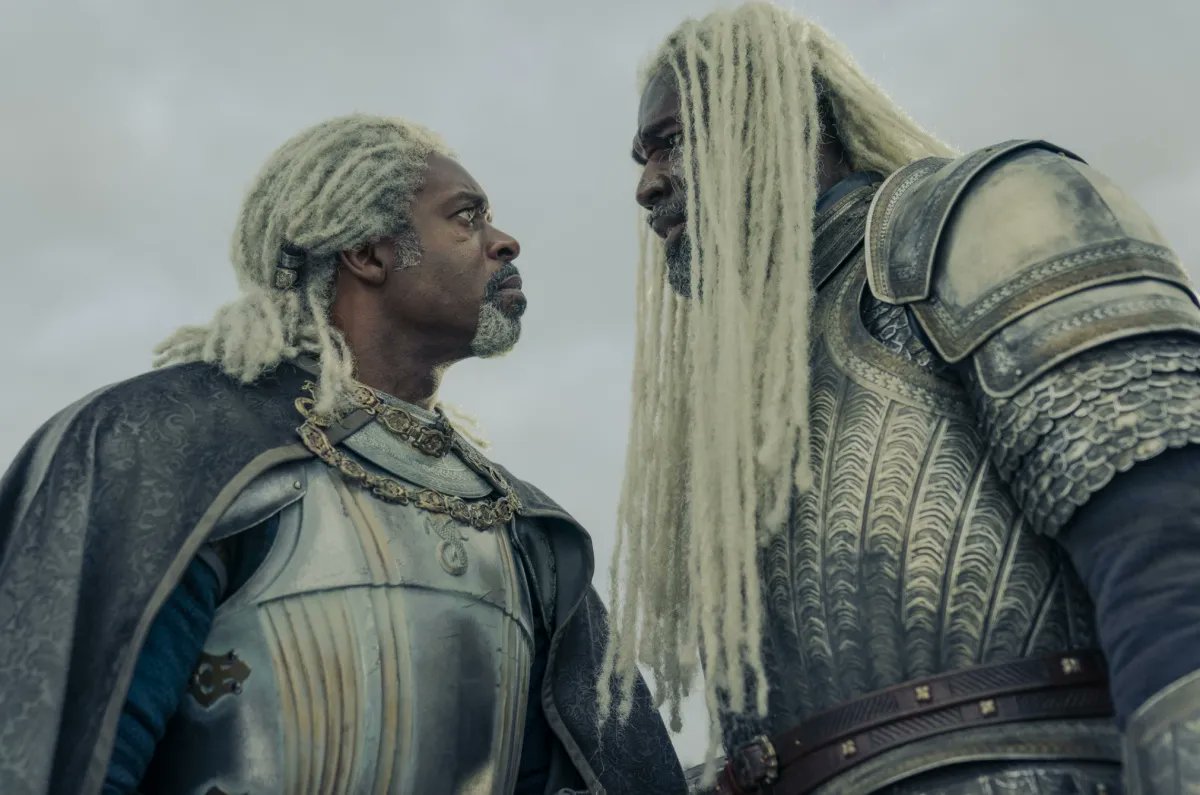 SeverusChud's tweet image. I'm sorry, but this is the most ridiculous shit ever. Race swapping the Velaryons has killed all immersion in House of the Dragon. Westeros and old Valyria were never written as diverse melting pots.

GRRM gave them clear ethnic logic. Black Velaryons break the whole bastardy…