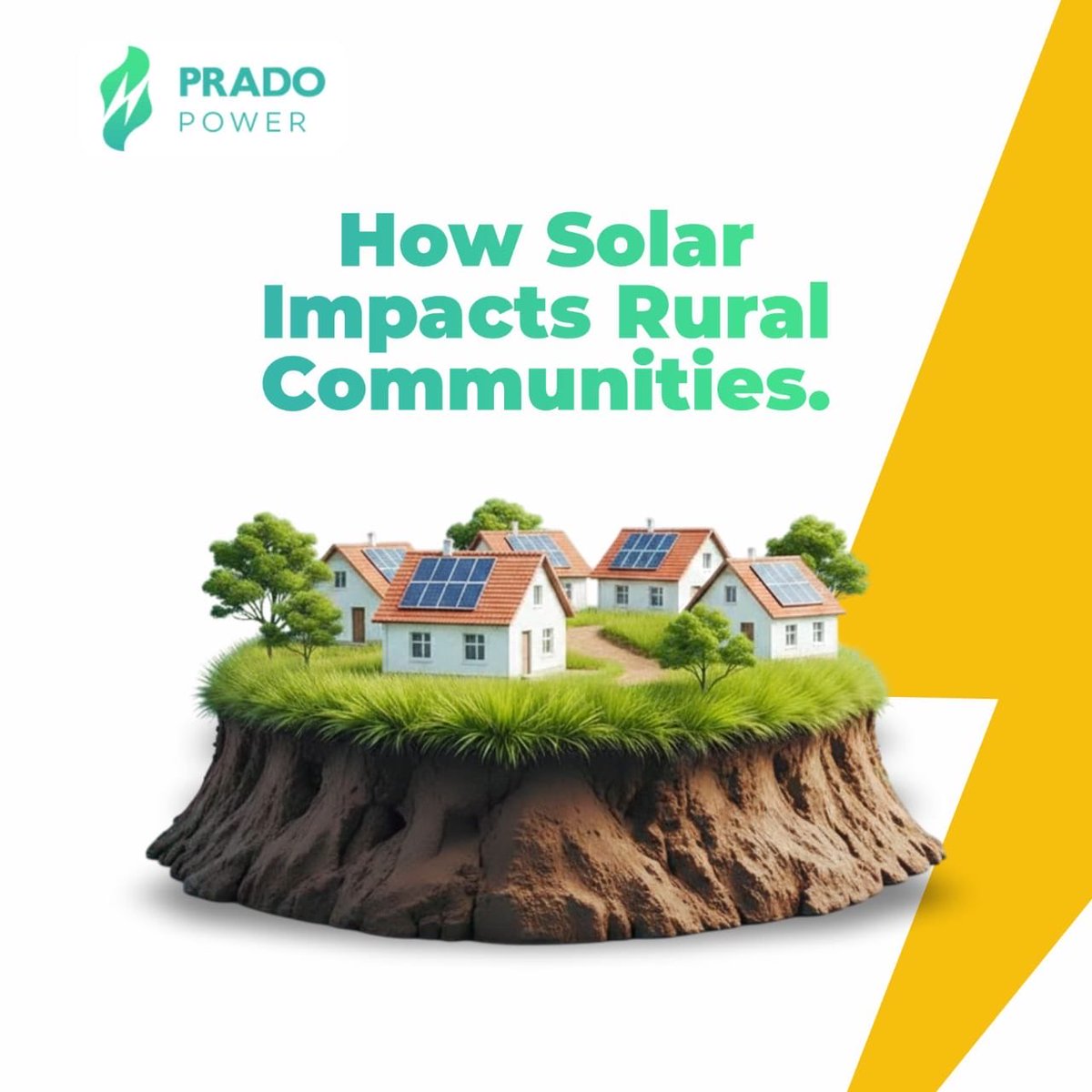 Prado_Power's tweet photo. At Prado Power, we believe access to clean, reliable energy shouldn’t depend on your location. We’re committed to powering progress where it matters most.

Let’s build brighter communities together.

#PradoPower #SolarEnergy #RenewableEnergy #CleanEnergy #RuralElectrification https://t.co/5PgedA8p7O