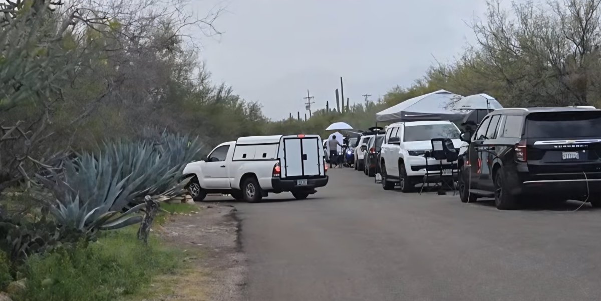 The Pima County Sheriff's Department and a white truck are currently at Nancy Guthrie’s home. 
#NancyGuthrieCase #pimacounty