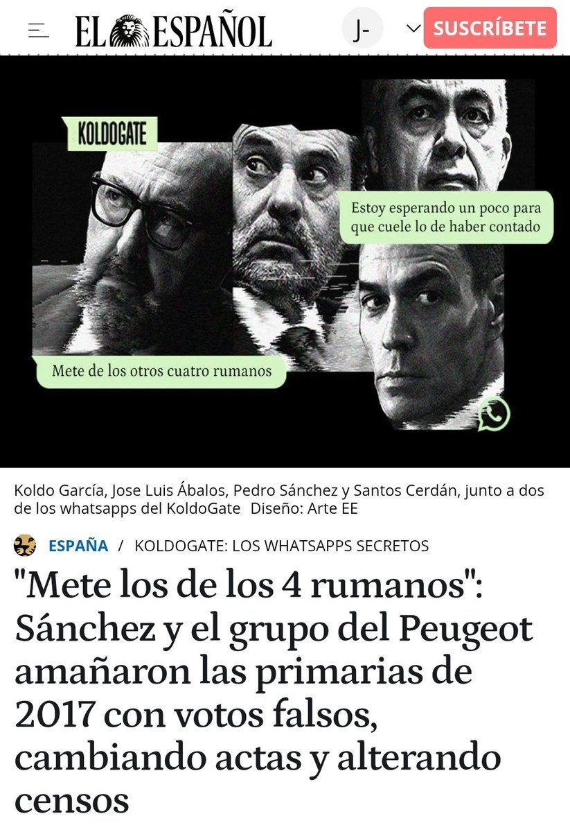 Llegaron robando unas primarias para poder robar a todos los españoles. 

En la descomposición del sanchismo vamos a conocer toda la verdad.

elespanol.com/espana/2026021…