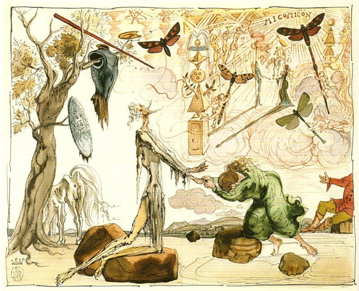 Magicalspain's tweet photo. Salvador Dalí's ilustrations for Don Quijote https://t.co/jcOVyGDYQB
