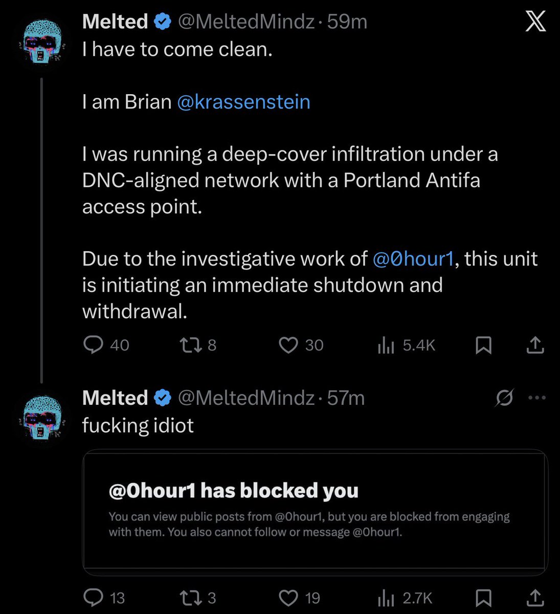 😂🤣😂🤣😂Brian <a href="/krassenstein/">Brian Krassenstein</a> just got caught with his Pants down! 🤣😂. He had this fake account acting like he was a Trump Supporter that was Leaving the Conservative Party! <a href="/0hour1/">0HOUR1</a> nailed him when Brian accidentally put it on his main account! Great Job. Nobody should believe