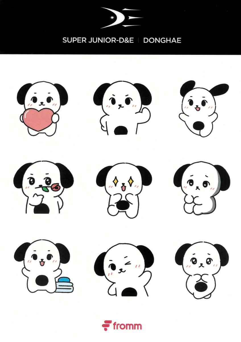 Super Junior D&amp;E - FROMM Subscription Renewal Stickers - Donghae Puppy 💙

🐶 - 💕💕

#SUPERJUNIOR #슈퍼주니어 
#SuperJuniorDnE #슈퍼주니어DnE
#은혁 #EUNHYUK <a href="/AllRiseSilver/">Dalnim</a>
#동해 #DONGHAE <a href="/donghae861015/">Super Junior 이동해</a>
<a href="/SJ_DnE_official/">SUPER JUNIOR-D&E official</a> <a href="/SJ_DnE_JP/">SUPER JUNIOR-D&E JAPAN</a>
#오드엔터테인먼트 #ODE엔터테인먼트
#애니 #ANNIE