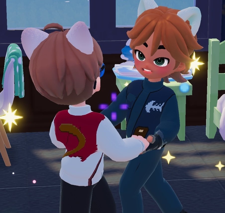 DoggoKime's tweet photo. Me and my friends having fun doing Sheriff Labrador cosplay together on Heartopia 🔍🧡

#heartopia #sherifflabrador #phantomcats https://t.co/Ld4pMIWFOL