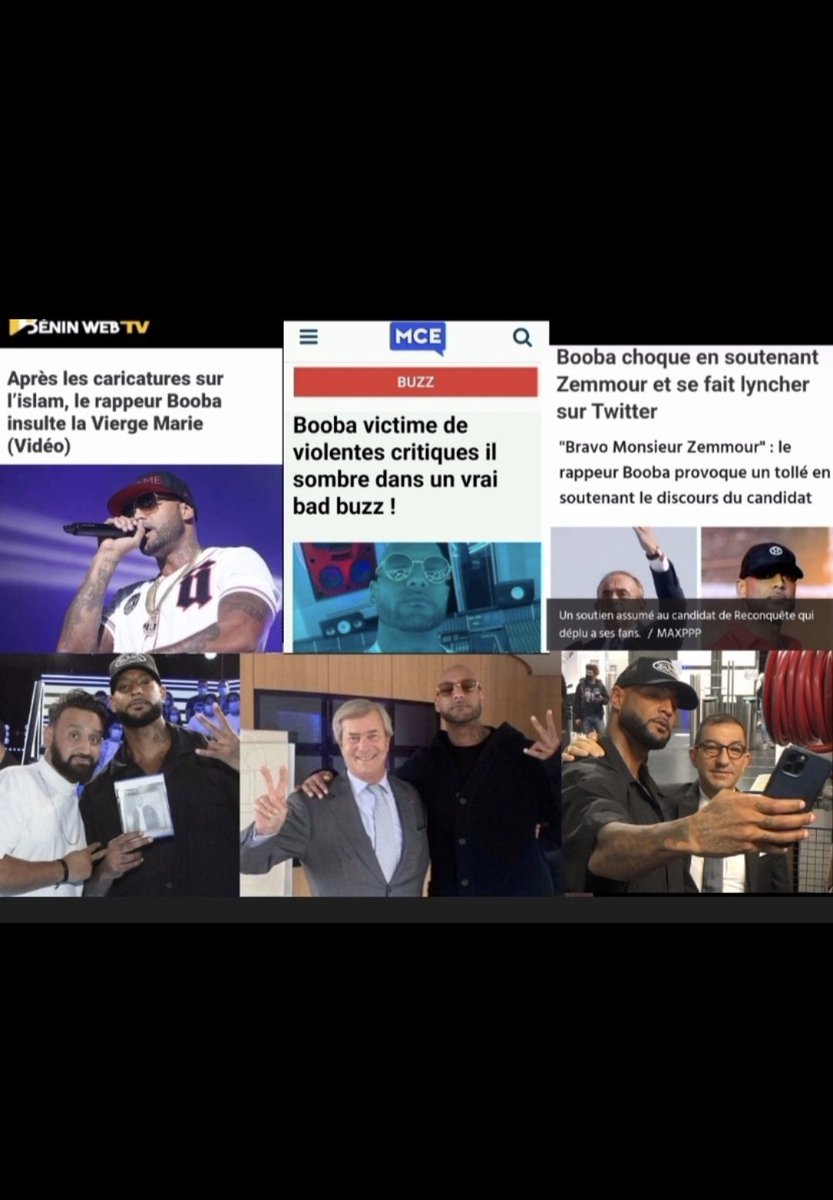 Salvadoriconte's tweet photo. Vous comprenez pourquoi ils ont fait une propagande anti-Rohff ? Booba sa photo avec Boloré et Messiah, ses partages du RN Le Pen Zemour, et aujourd’hui sa phrase sur Theodora: « Elle retournera bientôt aux champs, on lui rendra sa machette »
Rohff avait raison de A à Z sur Booba https://t.co/IqbgYHzRHM